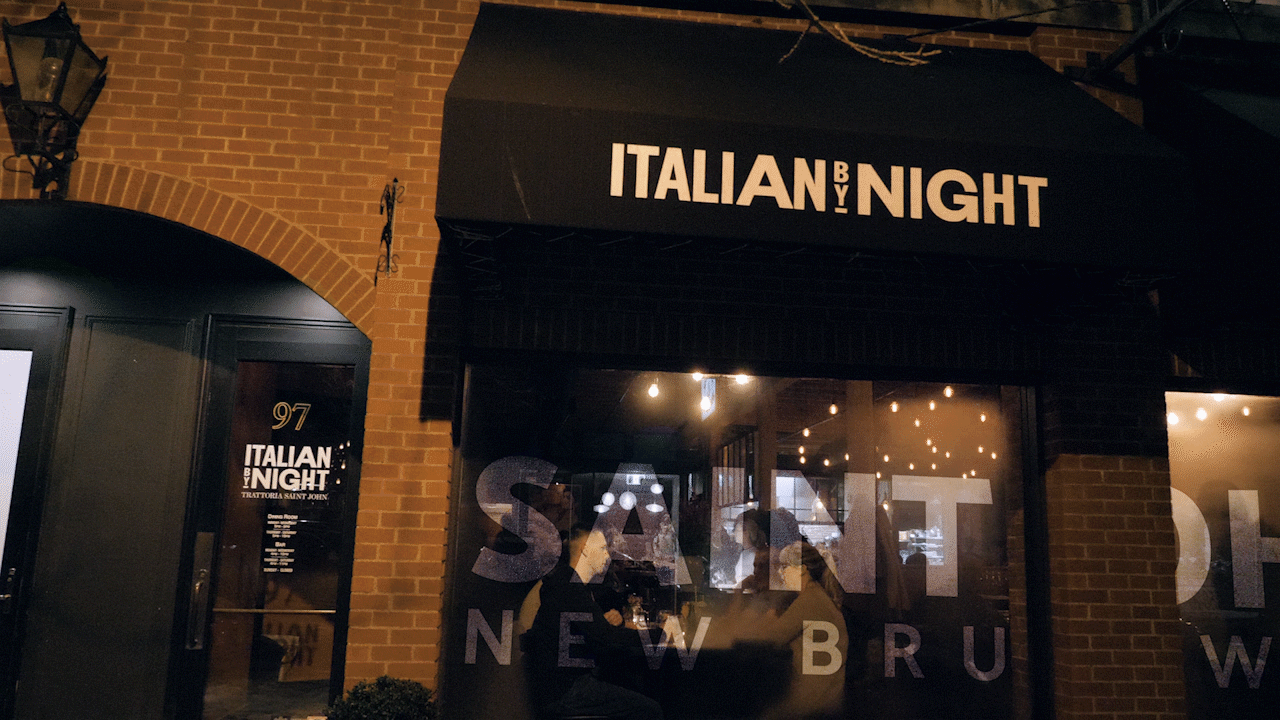 Italian By Night Exterior